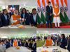 PM Narendra Modi meets Tokyo Olympics contingent, fulfills His Promise of Ice Cream with PV Sindhu