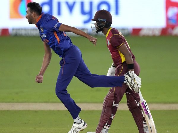 Prasidh Krishna against West Indies in 2nd ODI