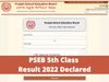 PSEB 5th Class Result 2022