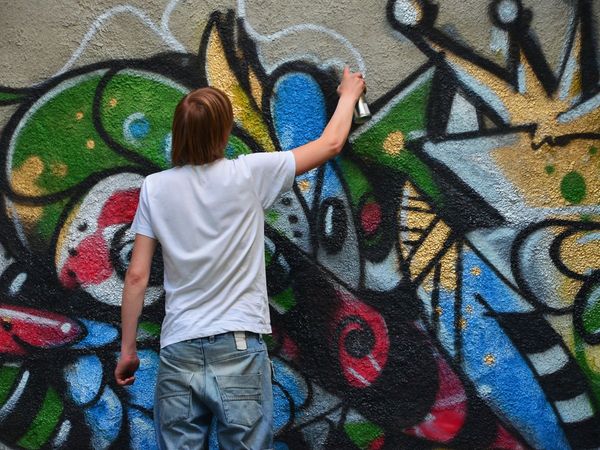 Painting on the streets 