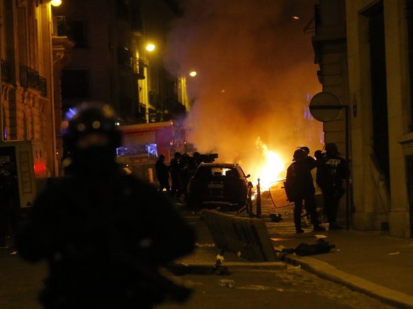 Public vandalism in Paris after UCL Final
