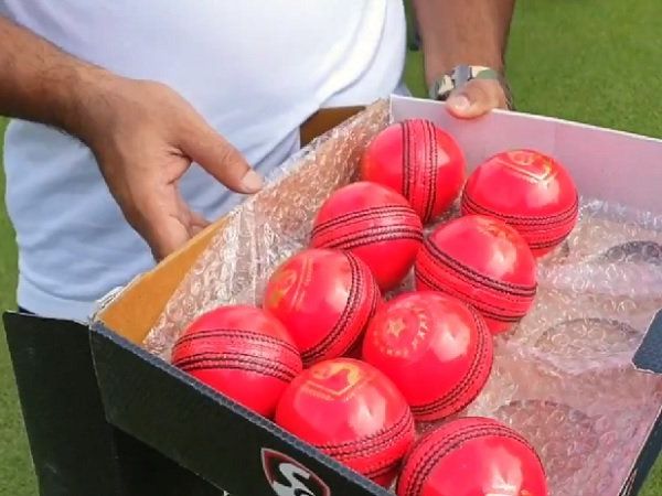 Pink cricket balls