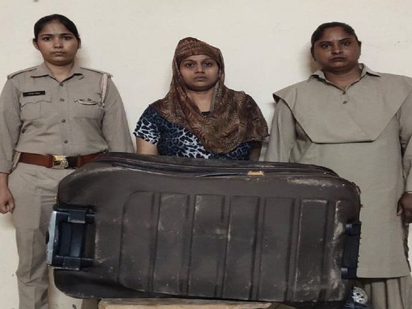 Ghaziabad Police arrest woman with live in partners dead body stuffed in trolley bag