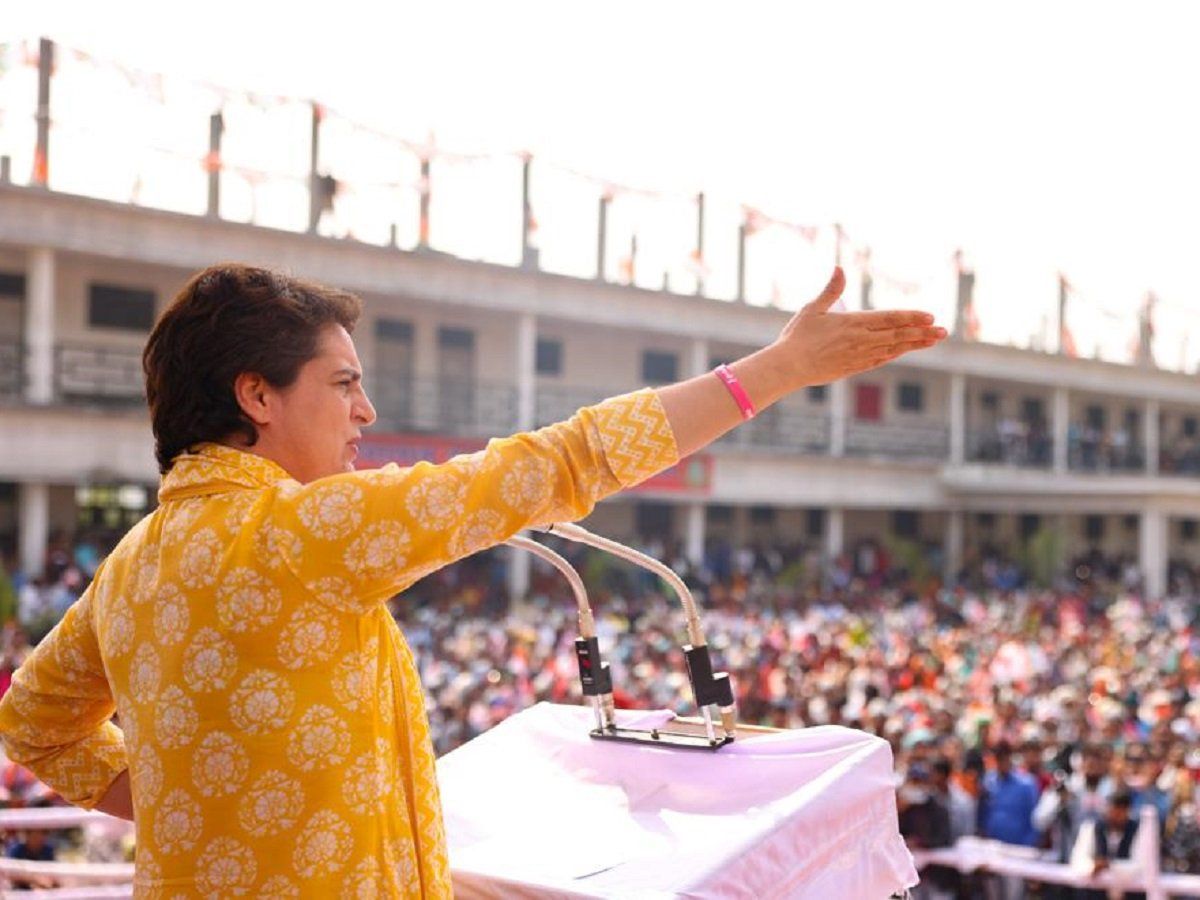 वोटर्स से बोलीं प्रियंका गांधी- सभी दलों के नेताओं को पता है वोट जाति-धर्म के नाम पर मिलता है
