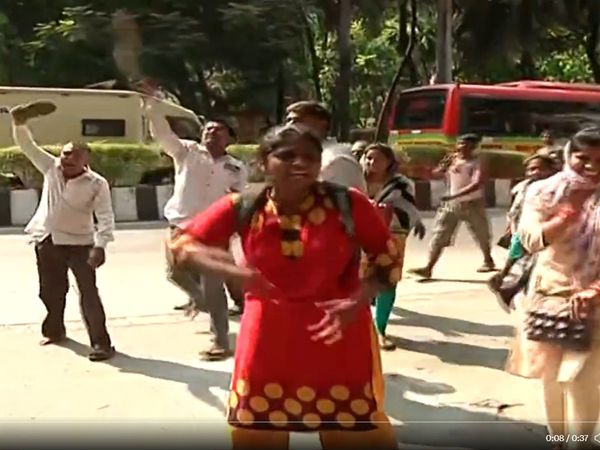 MSRTC employees protest by throwing stones at Sharad Pawar's house, Chief Minister's Office instructed to take strict action