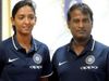 Ramesh Powar with Harmanpreet Kaur