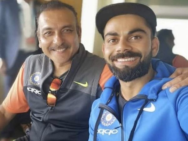 Ravi Shastri and Virat Kohli