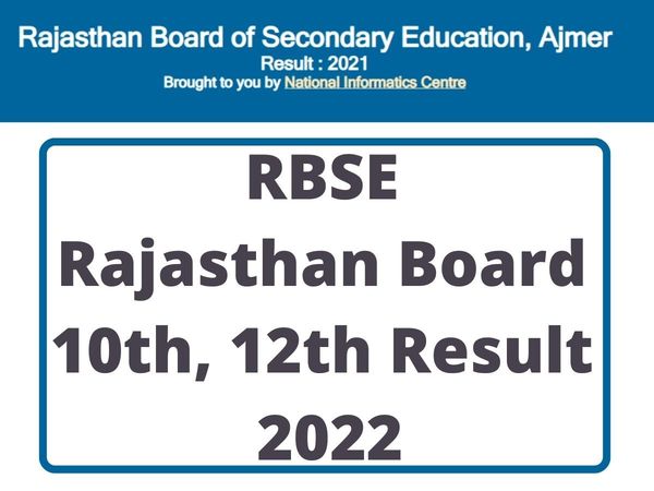 rbse, rbse 10th result 2022, rbse 5th result 2022