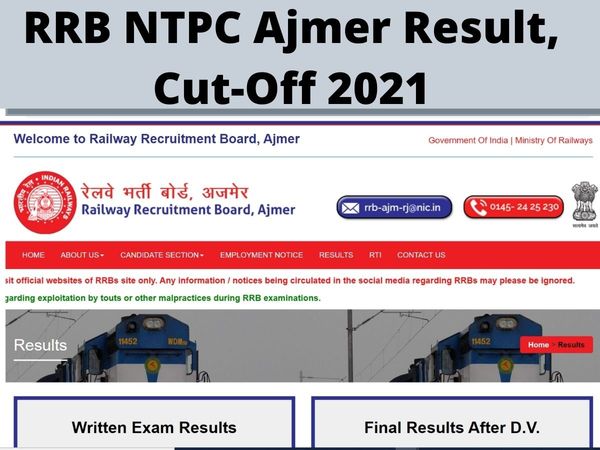 rrb Ajmer ntpc, rrb Ajmer ntpc result, rrb Ajmer ntpc result 2021