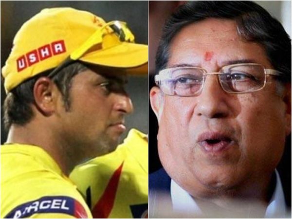 Suresh Raina and N Srinivasan