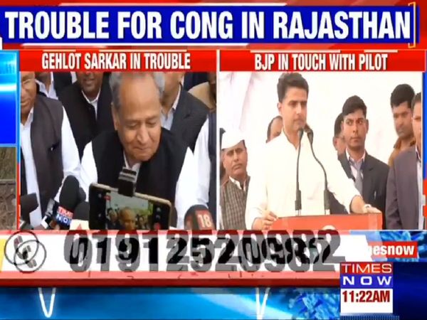 After the Madhya Pradesh fiasco trouble mounts for Congress in Rajasthan BJPin touch with Team Pilot