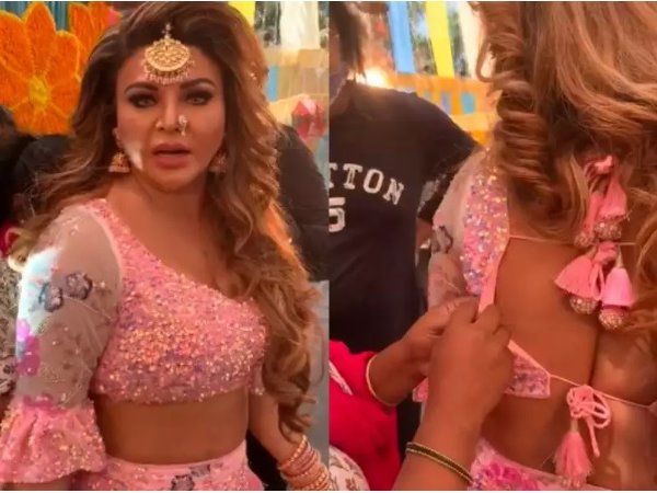 Rakhi Sawant Oops moment during shooting