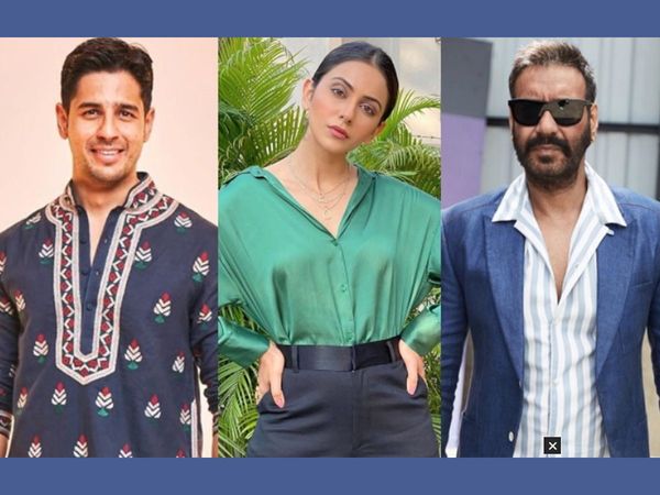 Rakul preet singh with Sidharth Malhotra and Ajay devgn