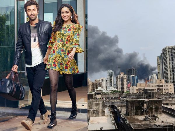 Huge Shock, Ranbir Kapoor's Film Set In Mumbai Catches Fire, See Here