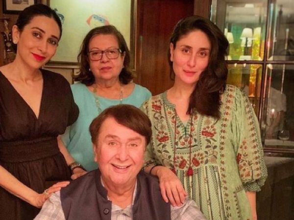 Randhir kapoor with kareena and karishma Kapoor