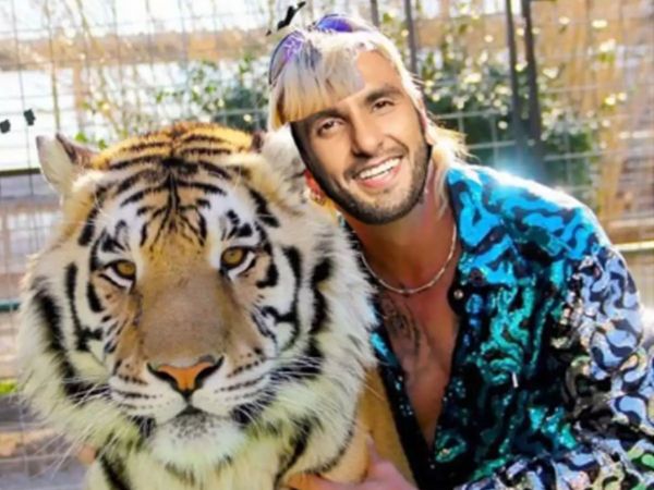 Ranveer Singh photoshopped picture posed with a Tiger turned Zookeeper Joe Exotic