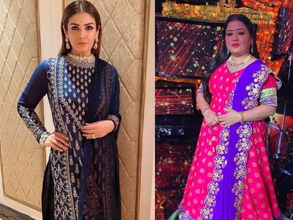 Raveena tandon and bharti singh