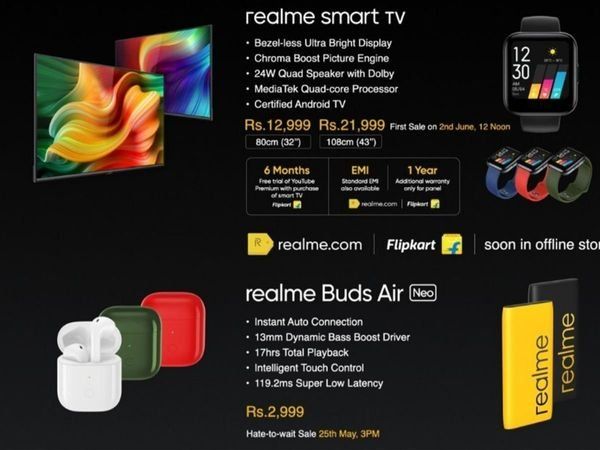 Realme launches many products including Realme Watch, Realme Smart TV in India, know price and features