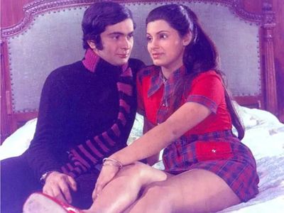 Rishi Kapoor and Dimple Kapadia 