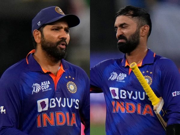 Rohit Sharma on Dinesh Karthik