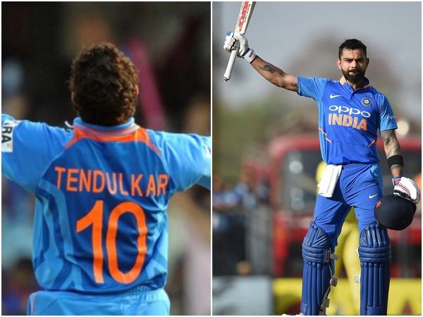 Virat Kohli and Sachin Tendulkar
