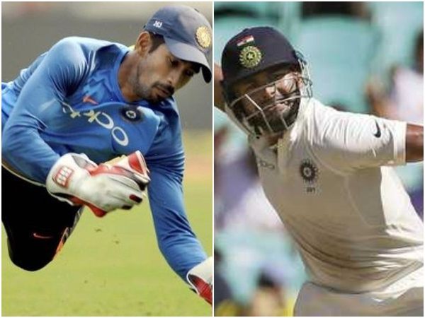 Wriddhiman Saha and Rishabh Pant