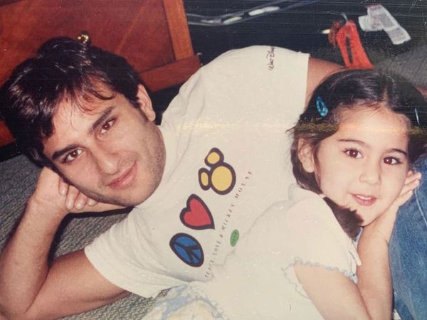Sara Ali Khan with father Saif Ali Khan