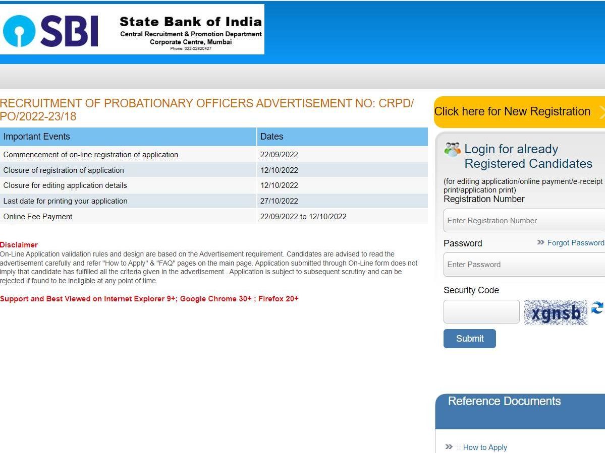 SBI PO Notification 2022: एसबीआई पीओ के 1673 पदों पर निकली भर्ती, sbi.co.in पर आज से करें आवेदन, यहां जानें सारी डिटेल्स