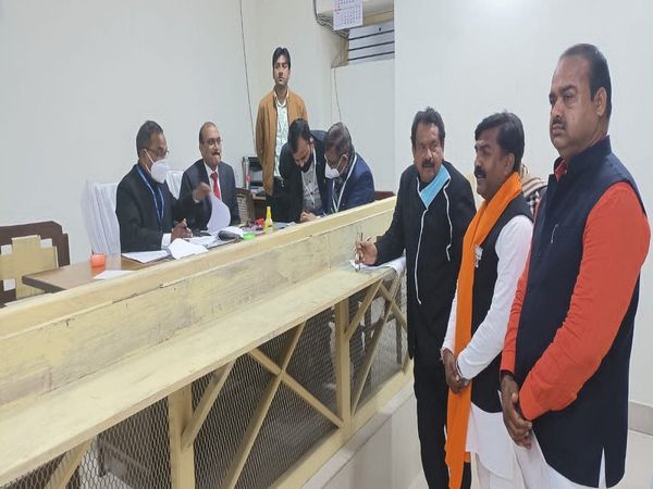 UP Elections 2022 BJP candidate from Karhal, SP Singh Baghel files his nomination against Akhilesh Yadav