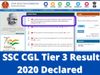 SSC CGL Tier 3 Result 2020 
