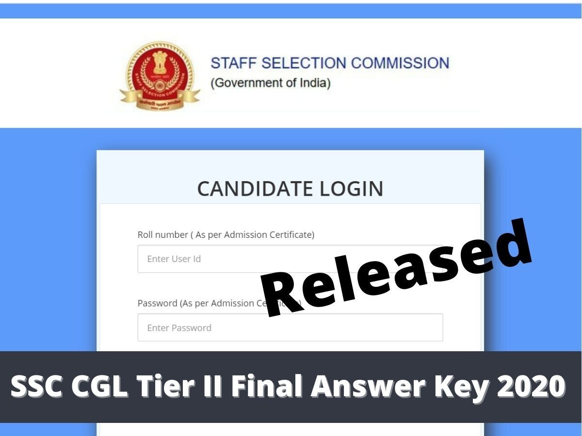 Ssc Cgl Tier Ii Final Answer Key Released At Ssc Nic In Check Here Final Answer Keys Along