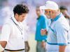 Sachin Tendulkar and Bishan Singh Bedi