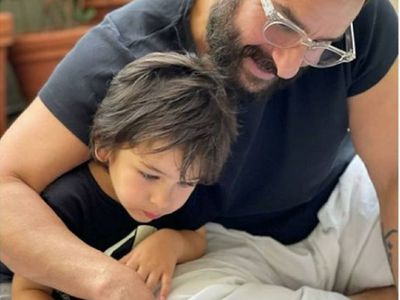 Saif Ali Khan and Taimur
