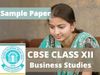 cbse class 12 Business Studies sample paper 2021