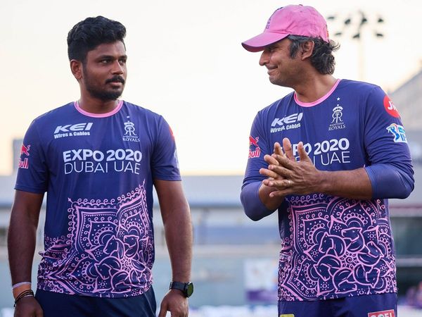RR IPL 2021: Kumar Sangakkara with Sanju Samson
