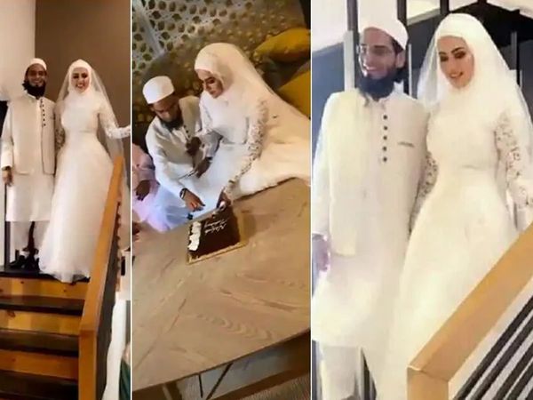 TV actress Sana Khan married With Mufti Anas in Surat Gujarat Last Night Watch video