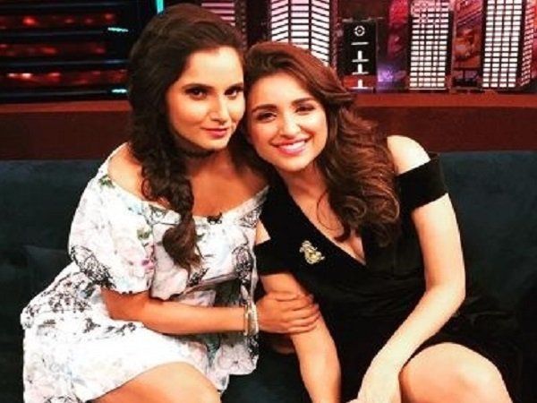 Sania Mirza with Parineeti Chopra