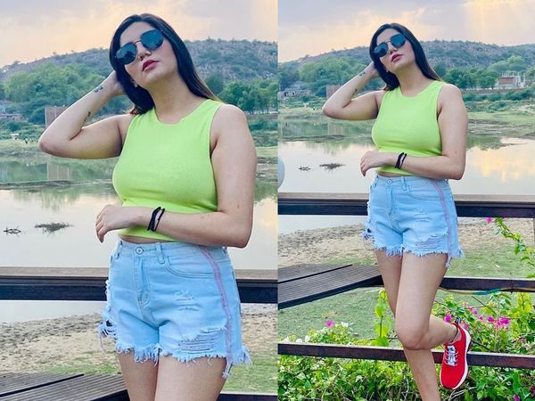 Sapna Choudhary Modern look 