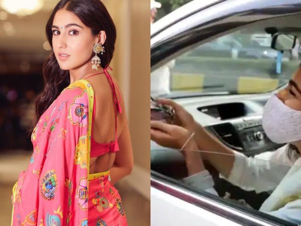 sara ali khan latest viral video, a fan offered vada pao to sara ali khan 