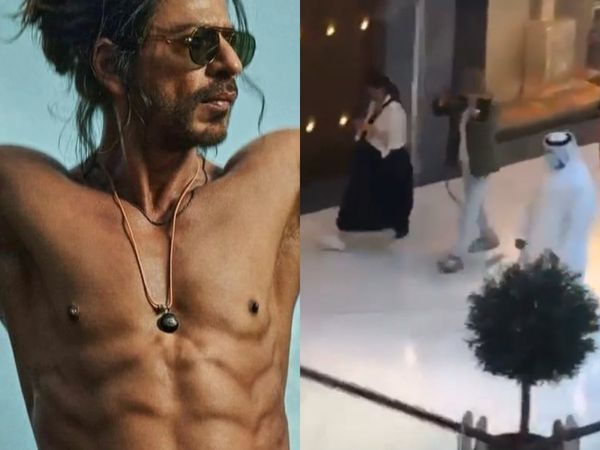 shah rukh khan papped at a mall in dubai, shah rukh khan wrapped pathan shooting for spain schedule