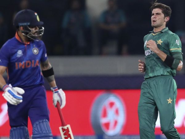 Virat Kohli and Shaheen Afridi