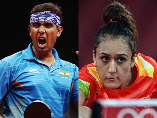 Sharath Kamal and Manika Batra