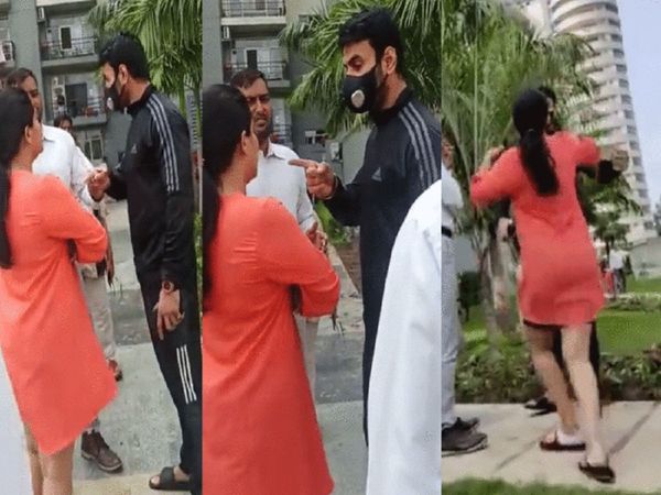 Shrikant Tyagi Case SHO Phase 2 Central Noida Sujeet Upadhyay suspended