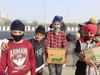 four Sikh kids winning hearts at Delhi-UP border during Bharat bandh and Farmer protest