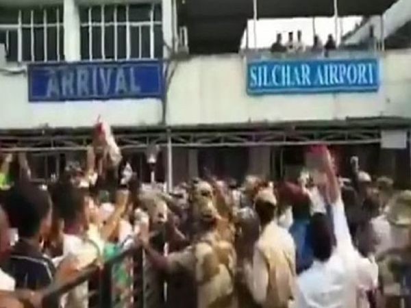 pro-Pakistan slogans allegedly raised on the arrival of AIUDF MP Badruddin Ajmal in Silchar, Assam