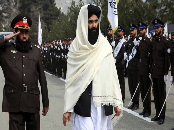 Taliban’s Sirajuddin Haqqani makes first public appearance, UN-designated terrorist reviews new Afghan police recruits 