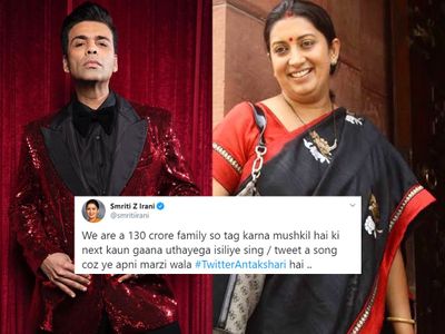 Smriti Irani Twitter antakshari Smriti Irani Twitter antakshari