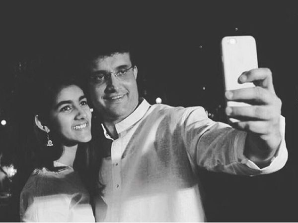 Sourav Ganguly with Sana Ganguly