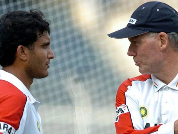 Sourav Ganguly and Greg Chappell
