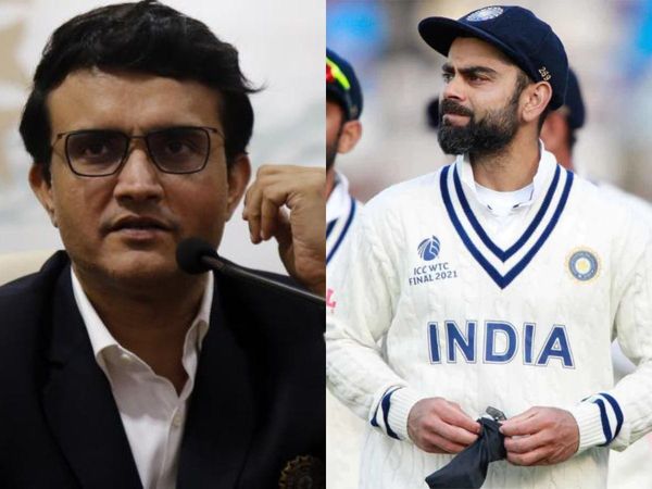 Sourav Ganguly and Virat Kohli